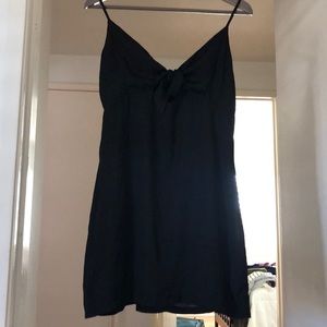 Cute silky slip type dress with front tie